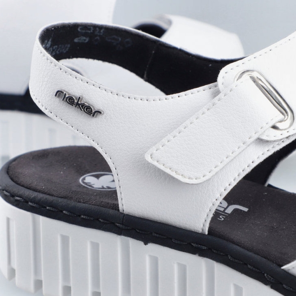 Sandały damskie Rieker V1382-80 WHITE