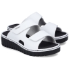 Klapki damskie Rieker V1392-80 WHITE