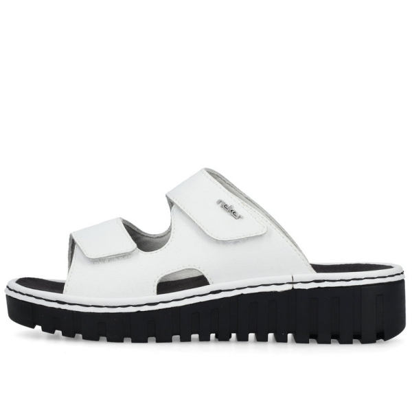 Klapki damskie Rieker V1392-80 WHITE