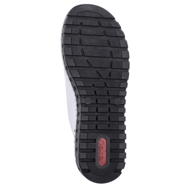 Klapki damskie Rieker V1392-80 WHITE