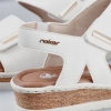 Sandały damskie Rieker V4181-80 WHITE