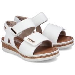 Sandały damskie Rieker V4181-80 WHITE