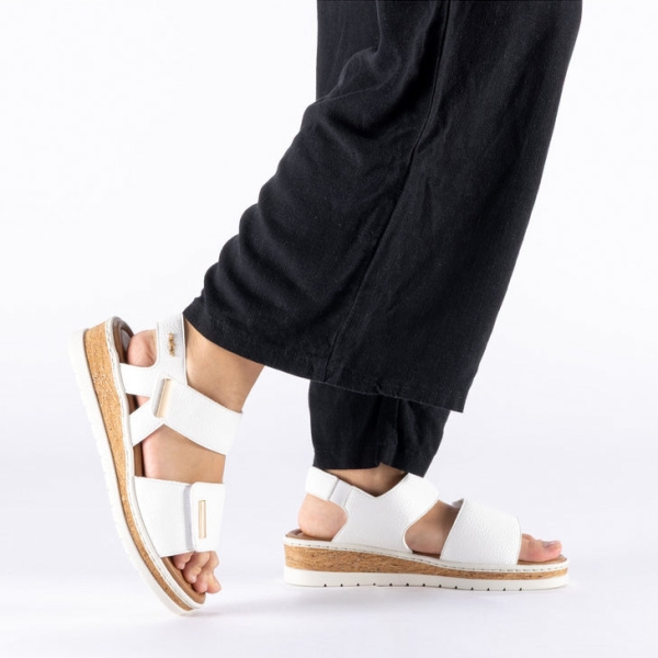 Sandały damskie Rieker V4181-80 WHITE
