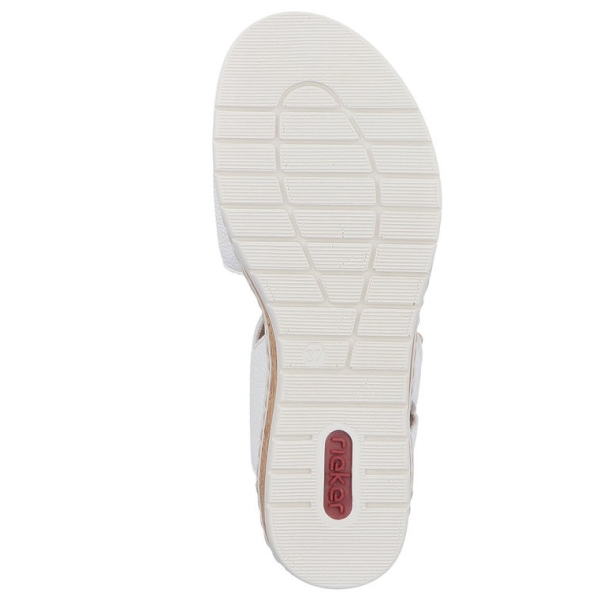 Sandały damskie Rieker V4181-80 WHITE