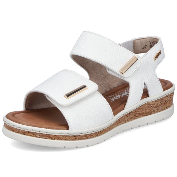 Sandały damskie Rieker V4181-80 WHITE