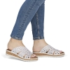 Klapki damskie Rieker V4189-80 WHITE