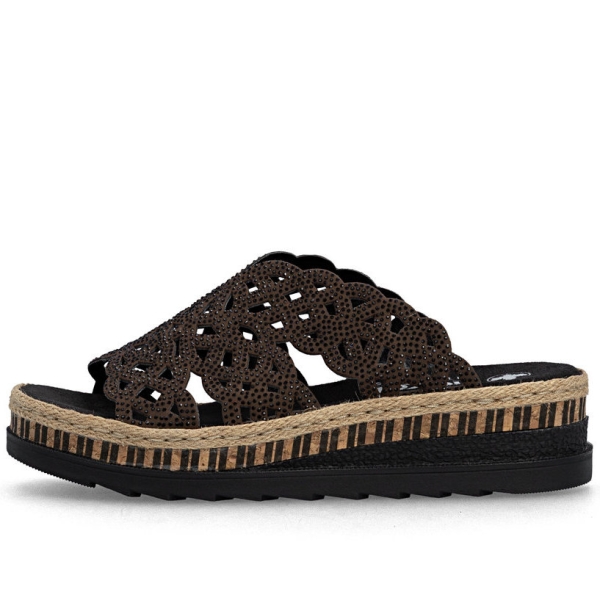 Klapki damskie Rieker V7992-24 BROWN
