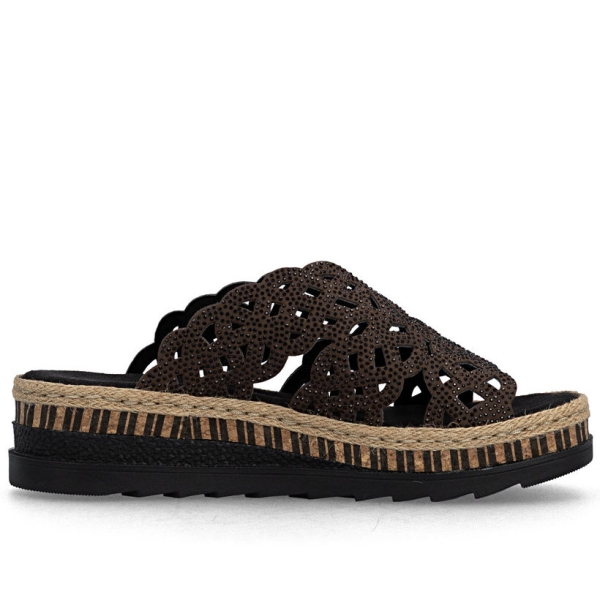 Klapki damskie Rieker V7992-24 BROWN