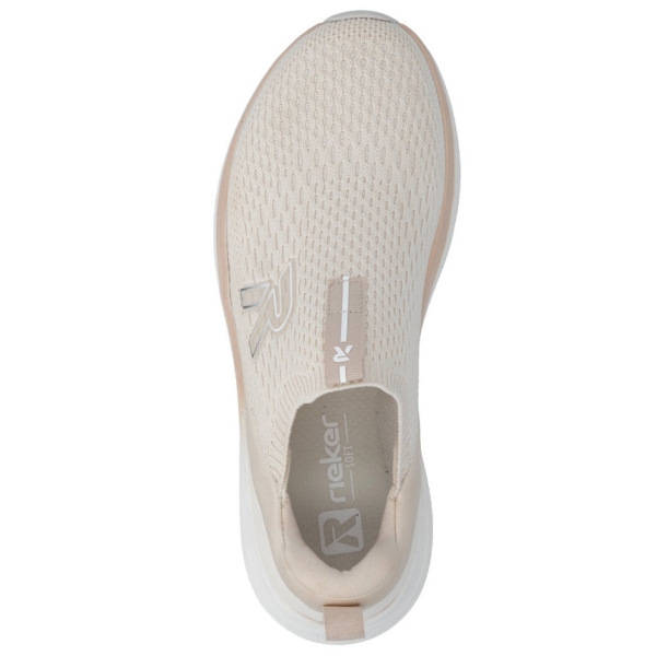 Sneakersy damskie Rieker W4100-60 BEIGE