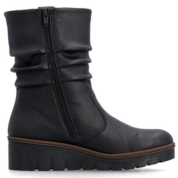 Botki damskie Rieker X9155-00 BLACK