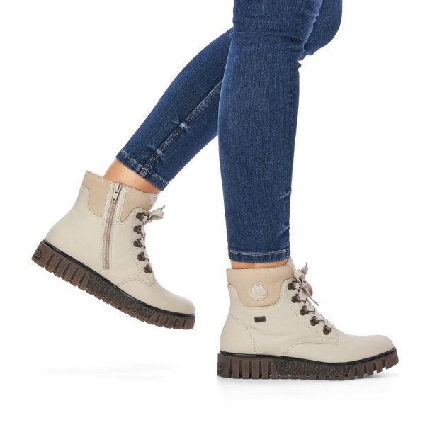 Trzewiki damskie wodoodporne Rieker Y3433-60 BEIGE