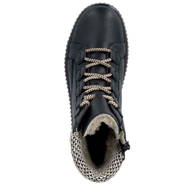 Trzewiki damskie Rieker Y4300-00 BLACK