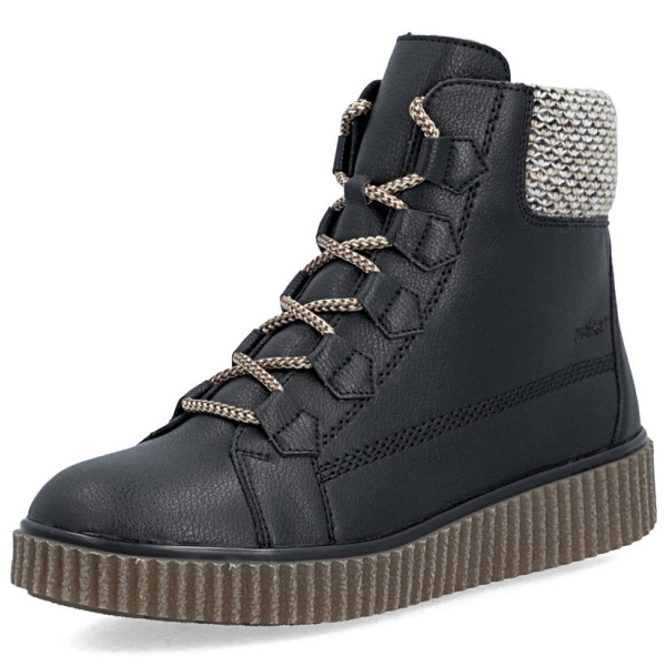 Trzewiki damskie Rieker Y4300-00 BLACK