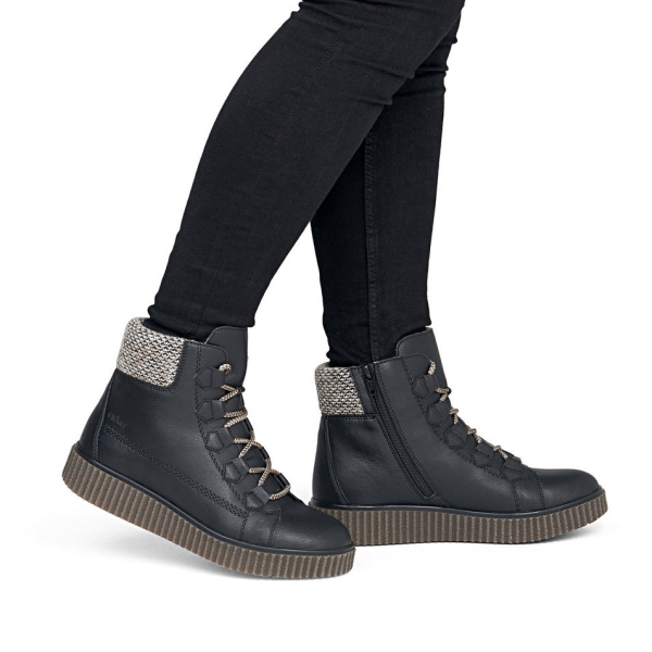 Trzewiki damskie Rieker Y4300-00 BLACK