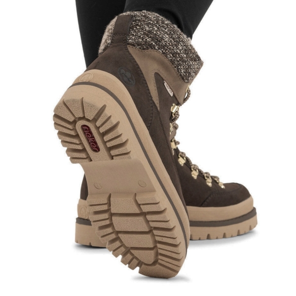 Trzewiki damskie wodoodporne Rieker Y6210-25 BROWN