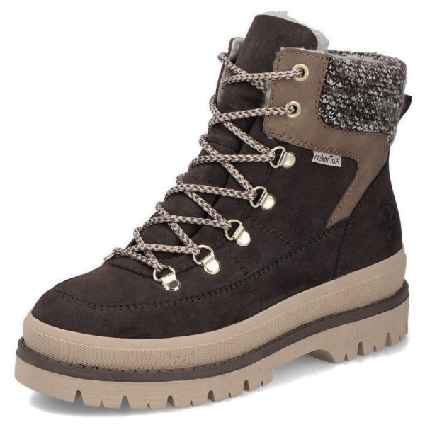 Trzewiki damskie wodoodporne Rieker Y6210-25 BROWN