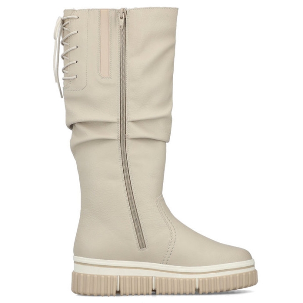Kozaki damskie wodoodporne Rieker Y6370-60 BEIGE