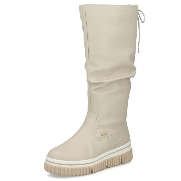 Kozaki damskie wodoodporne Rieker Y6370-60 BEIGE
