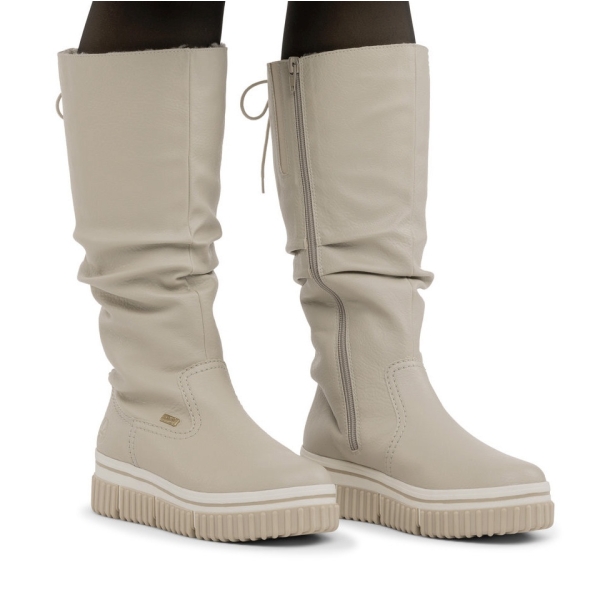 Kozaki damskie wodoodporne Rieker Y6370-60 BEIGE