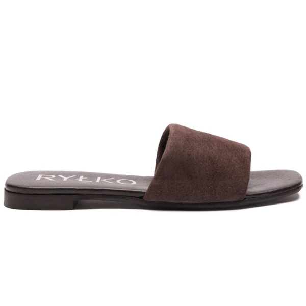 Klapki damskie Ryłko 0AGH2_V_ _3FVF BROWN