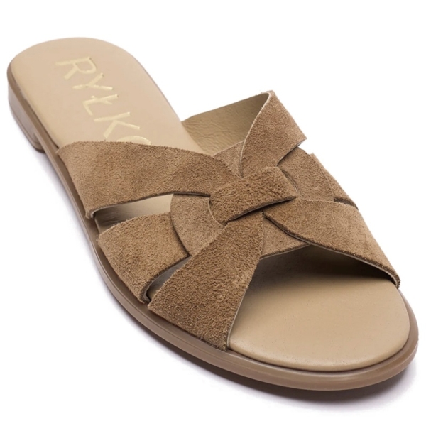 Klapki damskie Ryłko 0AGH7_A1 _9TAF BEIGE