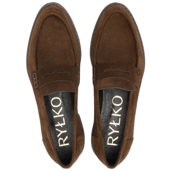 Mokasyny damskie Ryłko 2SS14_X_ _1NVF BROWN