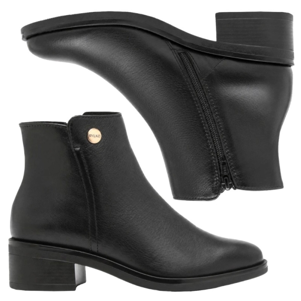 Botki damskie Ryłko 3GVE8_M_ _WD8F BLACK