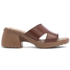 Klapki damskie Ryłko 4RGL4_M_ _9JVF BROWN