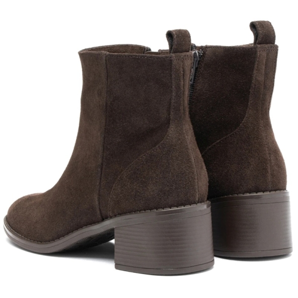 Botki damskie Ryłko 4W607___ _CS9F BROWN