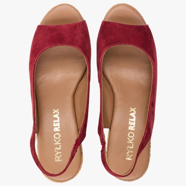 Sandały damskie Ryłko 6TG61_V_ _2TKF CLARET