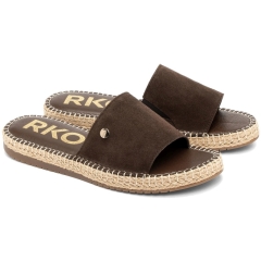 Klapki damskie Ryłko BDGI2_Q1 _ZW4F BROWN