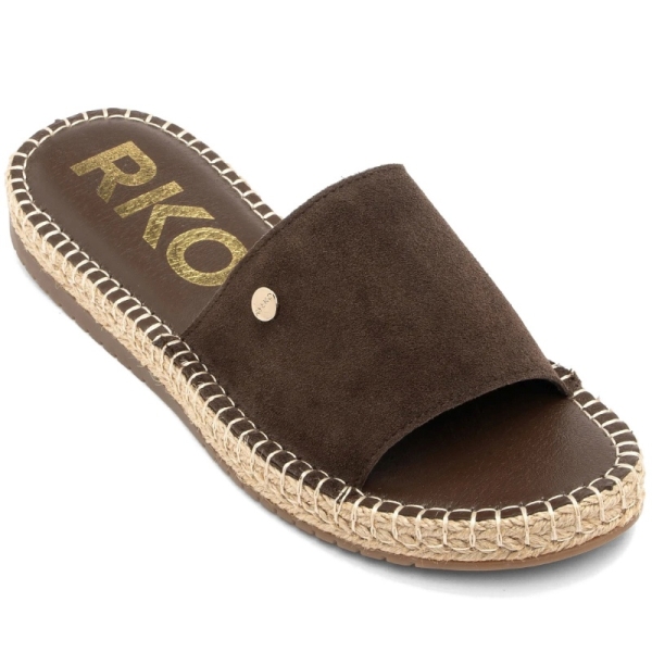Klapki damskie Ryłko BDGI2_Q1 _ZW4F BROWN