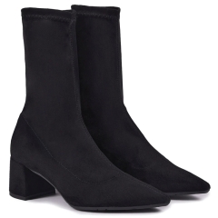 Botki damskie skarpetkowe Ryłko C5VI6_T_ _WL5F BLACK
