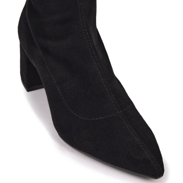 Botki damskie skarpetkowe Ryłko C5VI6_T_ _WL5F BLACK