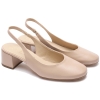 Czółenka damskie z odkrytą piętą Ryłko D4EY8_T_ _6NLF BEIGE