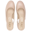 Czółenka damskie z odkrytą piętą Ryłko D4EY8_T_ _6NLF BEIGE
