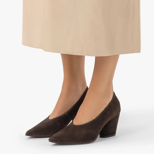 Czółenka damskie Ryłko M7NN3_T_ _3TYF BROWN