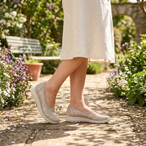 Półbuty damskie zdrowotne Sanital Flex SC143.13 BEIGE
