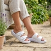 Klapki damskie zdrowotne fakirki Sanital Flex Sanitas KF-02 WHITE
