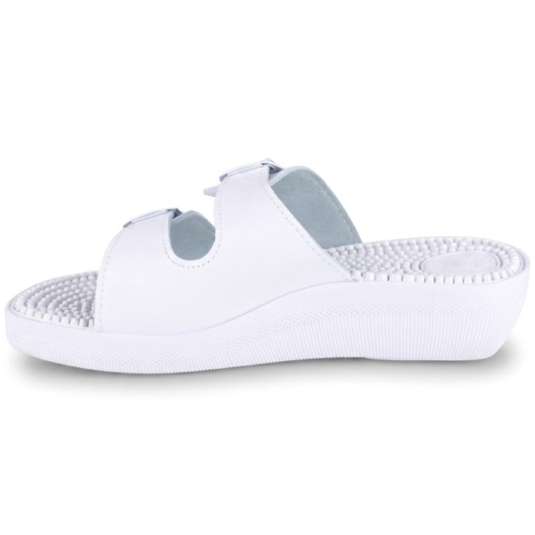 Klapki damskie zdrowotne fakirki Sanital Flex Sanitas KF-02 WHITE
