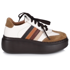 Sneakersy damskie Simen 8382A W.CORDA/FLOATER BIANCO
