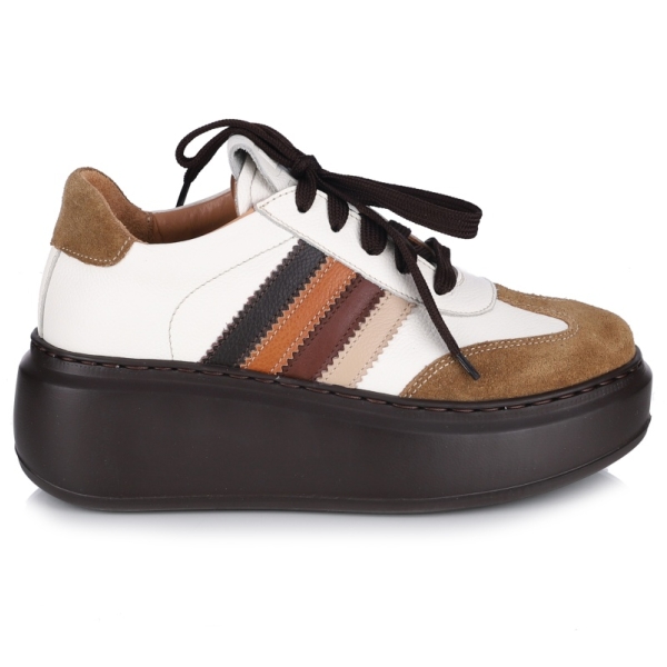 Sneakersy damskie Simen 8382A W.CORDA/FLOATER BIANCO
