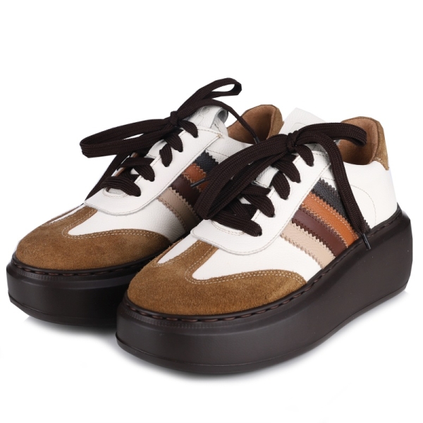 Sneakersy damskie Simen 8382A W.CORDA/FLOATER BIANCO