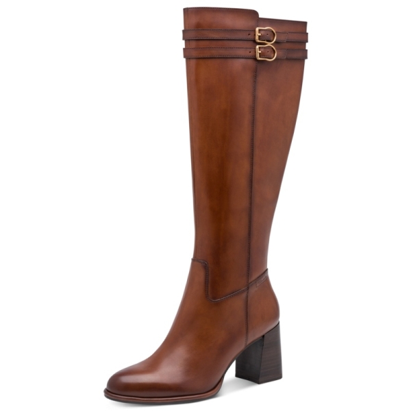 Kozaki damskie Tamaris 1-25547-47 305 COGNAC