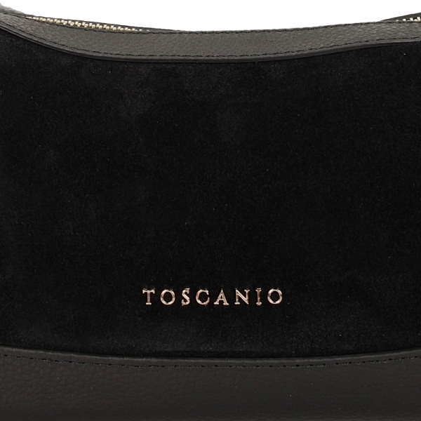 Toscanio TOS H83_D28 CZARNY torebka damska skórzana czarna