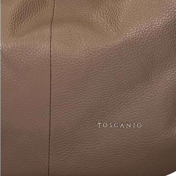 Toscanio TOS H86_D40 C.BEŻ D40 torebka damska skórzana taupe