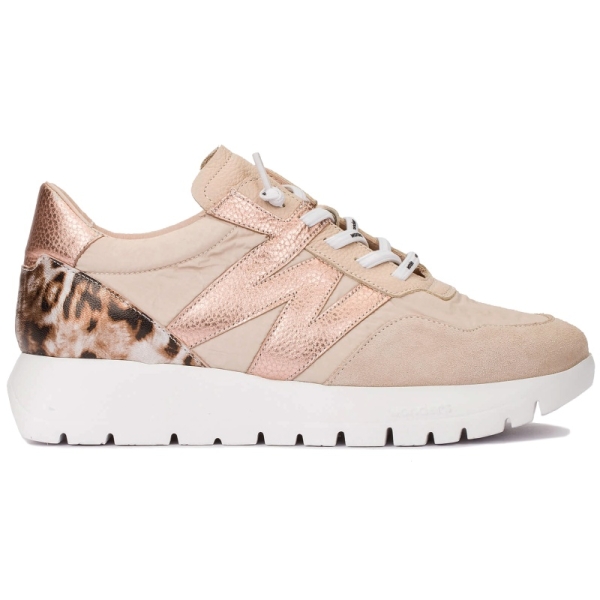 Sneakersy damskie Wonders A-24100 TREND V BEIG NYLON FOG TAUPE