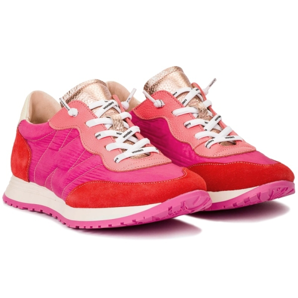 Sneakersy damskie Wonders A-4802 TREND V FLAME NYLON FOG FRESA