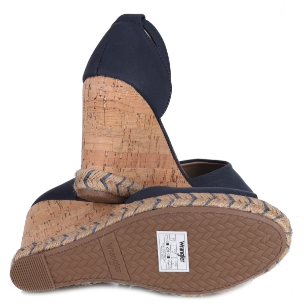 Sandały damskie na koturnie Wrangler 20261086.29Y DRESS BLUES