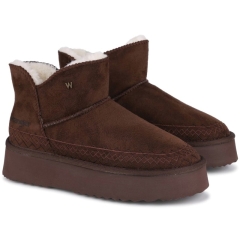 Śniegowce damskie z futerkiem Wrangler 20263089.IKU COFFEE BEAN